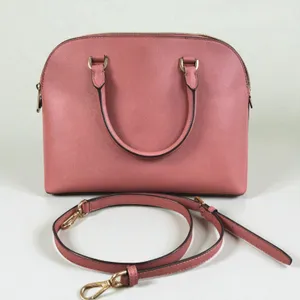 MICHAEL KORS Cindy Dome Satchel Saffiano Leather Bag Pink Classic Elegant Chic thumbnail 4