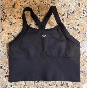 Alo Seamless Ribbed Yoga Favorite Bra Tank thumbnail 1