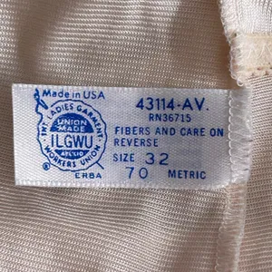 Vintage‎ Babydoll Slip Nightgown Cream XS thumbnail 8