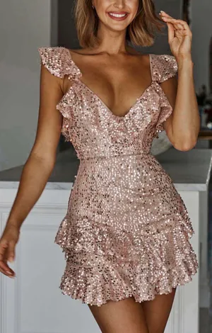 Hello Molly Dress Sequin  thumbnail 1