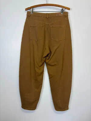 Zara Slouchy Paper Bag Balloon Fit Pants thumbnail 7