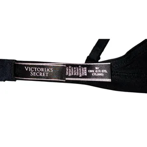 Victoria's Secret Black Lace Halter Bra Size Medium Sexy Romantic Coquette‎ thumbnail 6