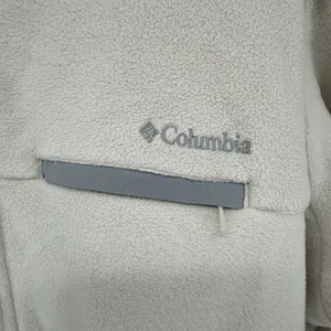 Columbia Fleece Jacket Women's XL Ivory Mountain Crest Full Zip Pockets thumbnail 5