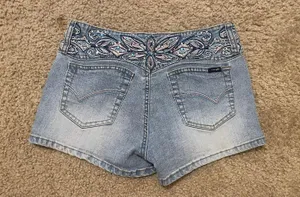 Angels Jean Shorts Blue Size 26 thumbnail 2