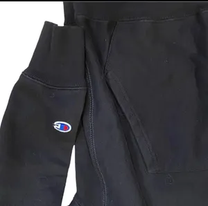Champion Black White Sweatshirt Original L Athletic Hoodie Retro thumbnail 3
