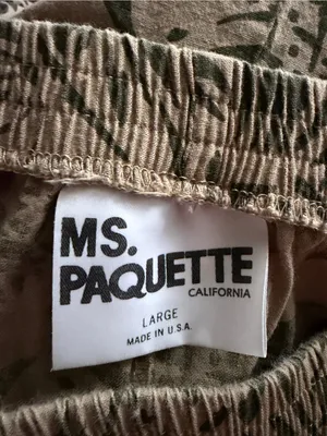 Ms. Paquette California Brown Elastic Waist Skirt Size L thumbnail 3