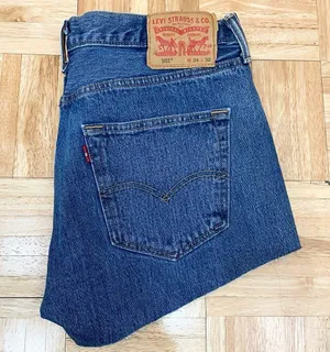 LEVI’S 501 Button Fly Denim Cut-off Shorts Size 34 thumbnail 5