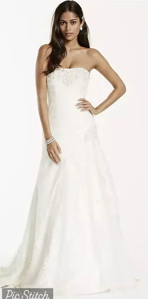 Beautiful David’s Bridal Lace Wedding Gown thumbnail 1