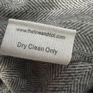 Line & Dot Paola Wool Blend High Rise Belted Trousers Grey L NWT thumbnail 11