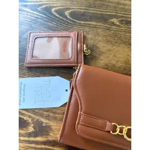 Time And Tru Brown Woven Wallet And Key Chain Card‎ Holder thumbnail 4