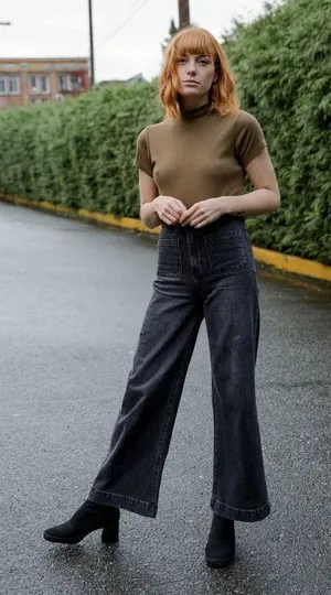 ✨Rollas Sailor Sz 26 Jean - Comfort 80s Black✨ thumbnail 1