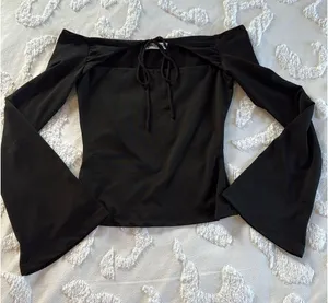 Princess Polly Top Long Sleeve Black thumbnail 1