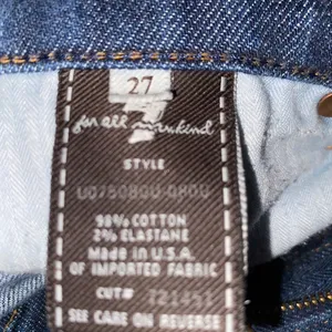 Seven For All Mankind Bootcut Jeans Size 27 Stretch Classic Denim Y2K premium thumbnail 8