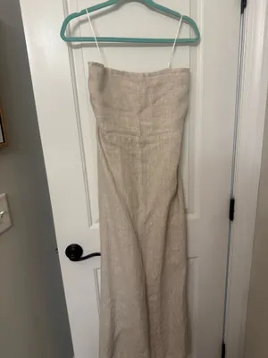 Olivaceous Linen Dress thumbnail 2