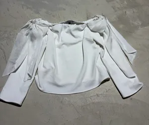 Strut & bolt NWT Off-Shoulder White LONG Sleeve Women's Top medium MSRP$65 thumbnail 1