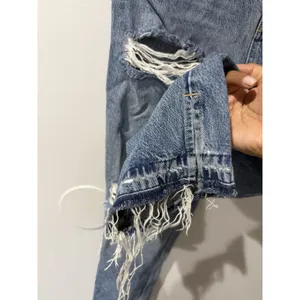 We The Free Free People Straight Leg Distressed Jeans High Rise 28 M thumbnail 5