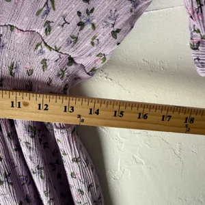 Reborn J Large Purple Floral Cottage Smocked Babydoll Midi‎ Dress Kentucky Derby thumbnail 8