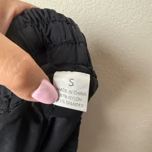 Lugongzi Women's‎ Small 2 in 1 Flowy Black Skort athletic thumbnail 6