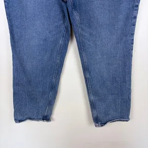 Abercrombie & Fitch The Ankle Straight Jeans Medium Wash‎ Ultra High Rise 32/14S thumbnail 3