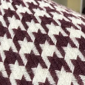 Ann Taylor OS Houndstooth Knit Purple‎ Poncho Wrap Shawl Cardigan Wedding Fall thumbnail 8