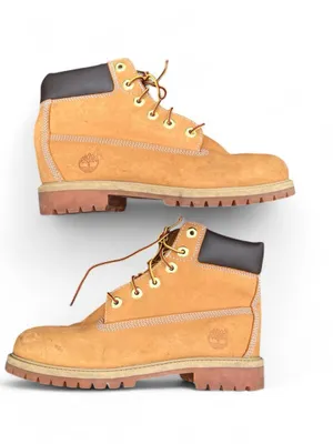 Timberland 6 Inch Premium Waterproof Boot 'Wheat' Nubuck Size 6.5 Women’s Size 8 thumbnail 1