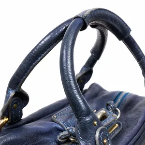 CHLOE Paddington Navy Blue Leather Tote Hand Bag w/ Padlock thumbnail 4