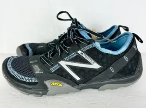 New Balance Women's Minimus Trail 10 Running Shoes Size 9 V1 Black Blue Vibram thumbnail 1