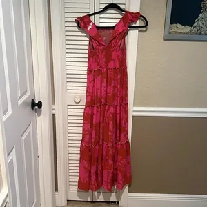 Abel The Label Women's Red and Pink Dress thumbnail 4