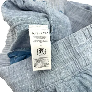 Athleta Cabo Linen‎ Wide Leg Pant Chambray Blue Size 0 thumbnail 13