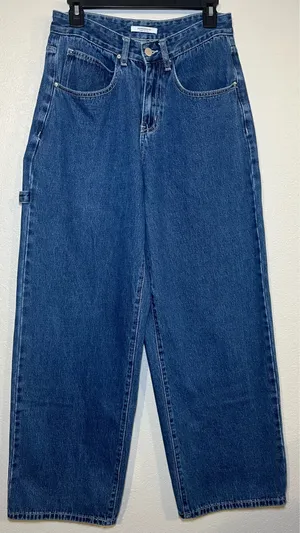 Peppermayo Jaylie Denim Jeans Size 4 Indigo Wide Leg thumbnail 2