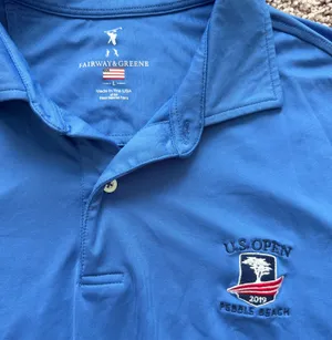 Fairway and Greene U. S. Open Blue Polo Shirt thumbnail 2