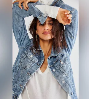 ❤️Free People Rumors Denim Jacket thumbnail 4