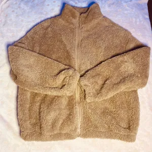 SheIn Brown Teddy Jacket thumbnail 1
