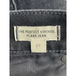 Madewell Women's Black High Waisted Bootcut Wide Leg Flare Denim Jeans Pants 27 thumbnail 6