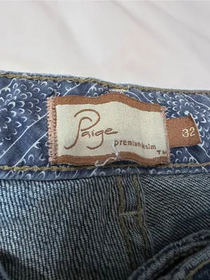 Paige Laurel Canyon Bootcut Women’s Blue Embroidered Jeans - Size 32 thumbnail 10