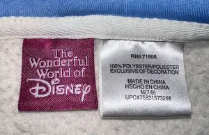Disney Eeyore Fleece Zip Front Jacket w/Kangaroo Pockets & Eeyore Patch-Size 7-9 thumbnail 10