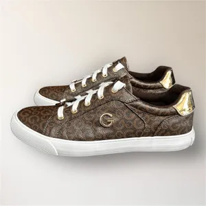 GBG Los Angeles 8.5M Brown Gold Monogram Sneakers‎ Metal Logo GGONARINJR Casual thumbnail 4