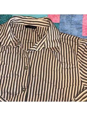 ZARA Striped $45 Woman’s XS Dress or Casual Button-Up Shirt Flow XS thumbnail 3
