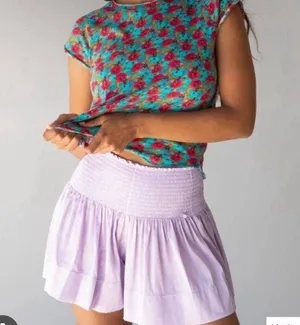 Natural Life Lavender Daisy Skort thumbnail 1