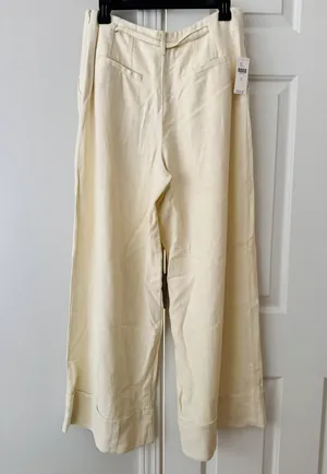 Anthropologie Linen Blend City Beach Trouser Pants, Size 6 thumbnail 11