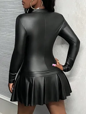 Long Sleeve Top & Mini Skirt Set thumbnail 2