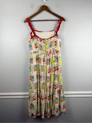 Disney Her Universe Dress Womens Minnie Mouse Icon Summer Fruits size large midi thumbnail 7
