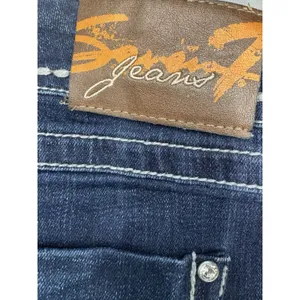 Vintage Seven For All Mankind Skinny Jeans Women's 10 Blue Denim Y2K EUC thumbnail 10