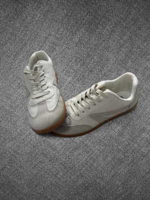 Cream Retro Gum Sole Casual Sneakers Size 10 thumbnail 4