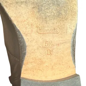Coach Cheyenne Black Riding Equestrian Leather Over The Knee Boots 5.5 B‎ Luxury thumbnail 11