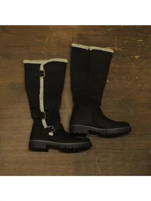 NWT Cliffs By White Mountain Merritt Tall Shaft Boot Black / Fabric 8.5M thumbnail 7