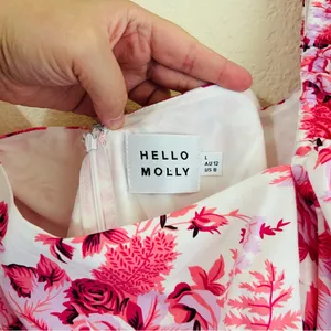 Hello Molly // Sweetest Kind Pink Floral Mini Dress thumbnail 12