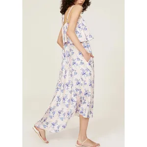 Osman Yousefzada Pink Floral Halter Midi Dress XS Party Vacation Designer $300 thumbnail 3