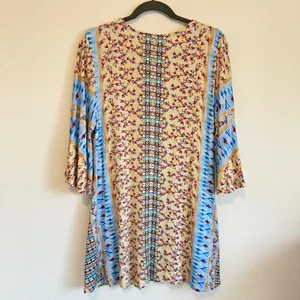 Soft Surroundings Fifi embroidered tunic top, 3/4 bell sleeve, sz M thumbnail 5