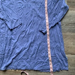 Vintage Victoria’s Secret Purple/Blue Embroidered Night Shirt M thumbnail 6